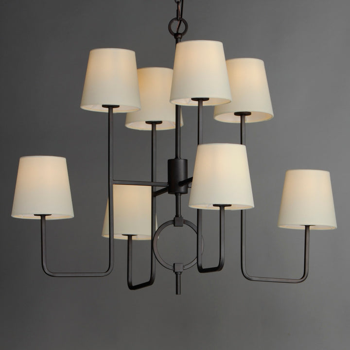 Maxim - 27728OFCHL - Eight Light Chandelier - Paoli - Charcoal Bronze
