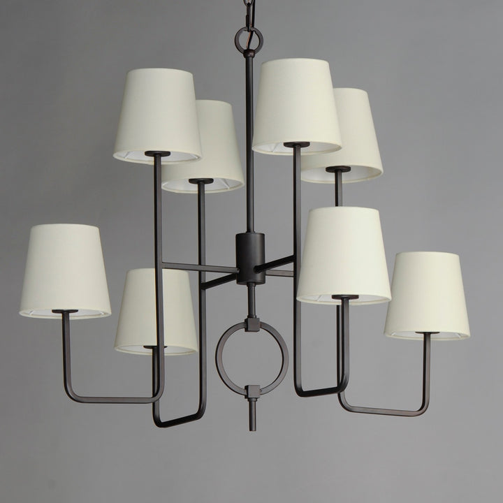 Maxim - 27728OFCHL - Eight Light Chandelier - Paoli - Charcoal Bronze