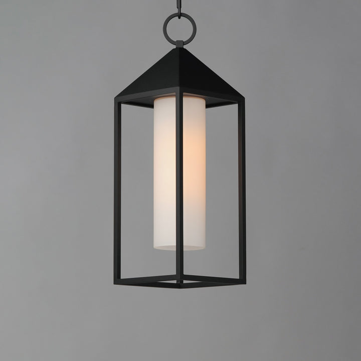Maxim - 30079SWBK - One Light Outdoor Pendant - Aldous - Black