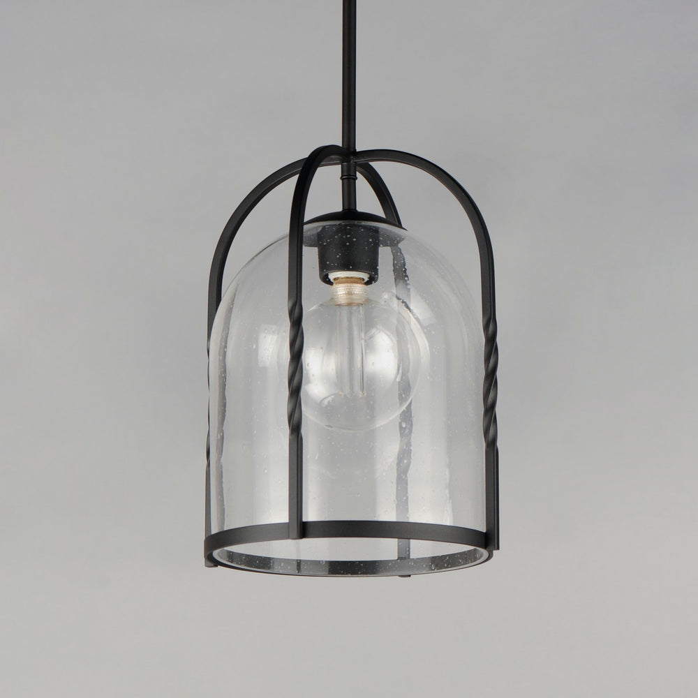 Maxim - 30194CDBK - One Light Outdoor Pendant - Foundry - Black