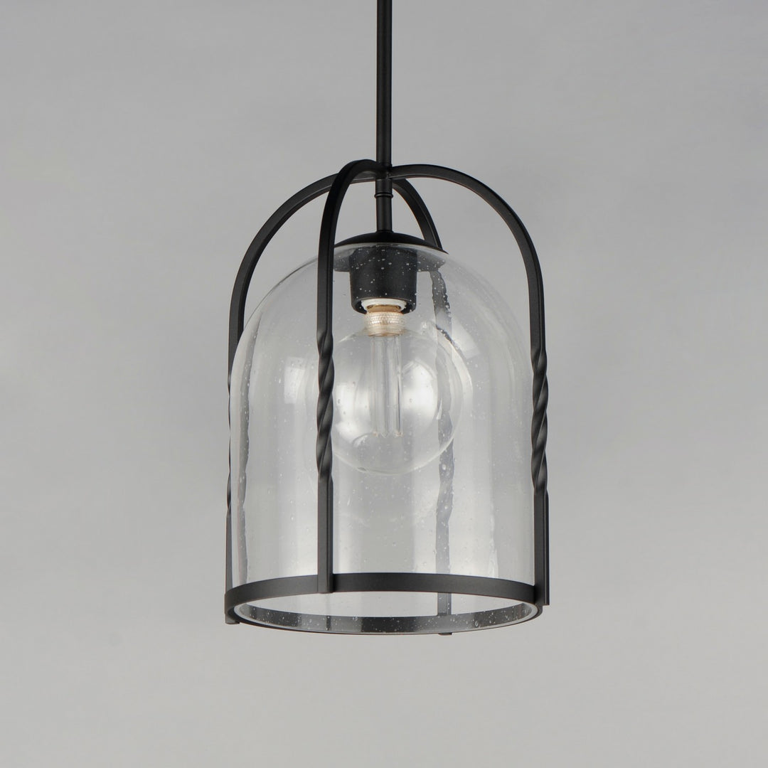 Maxim - 30194CDBK - One Light Outdoor Pendant - Foundry - Black