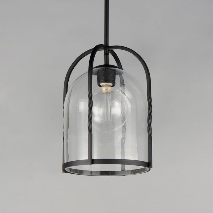 Maxim - 30194CDBK - One Light Outdoor Pendant - Foundry - Black