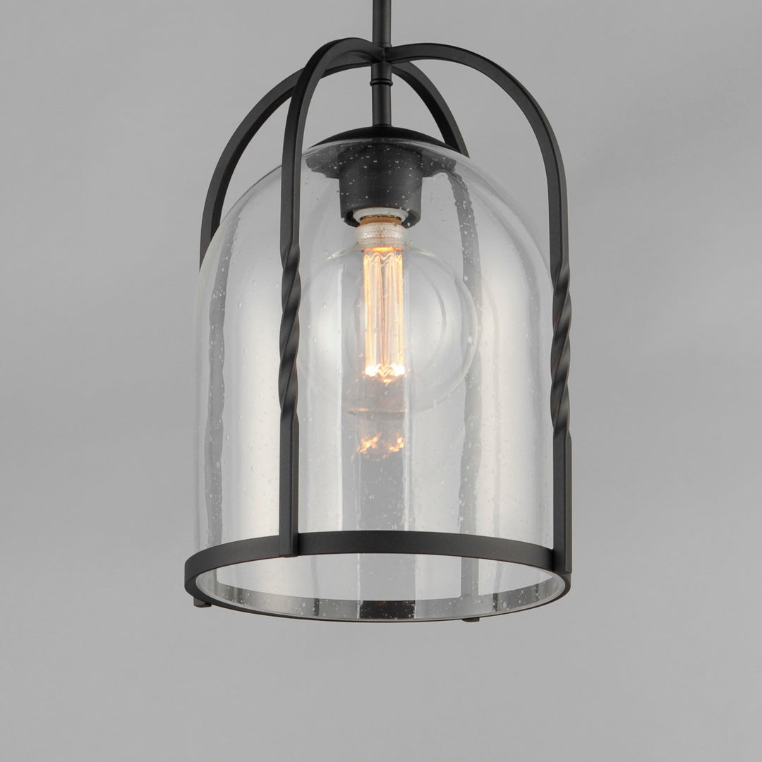 Maxim - 30194CDBK - One Light Outdoor Pendant - Foundry - Black