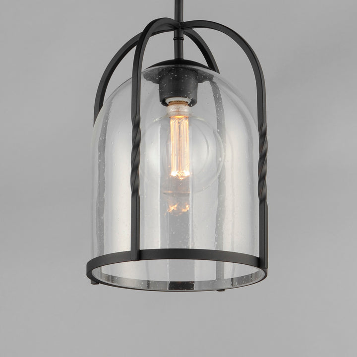 Maxim - 30194CDBK - One Light Outdoor Pendant - Foundry - Black