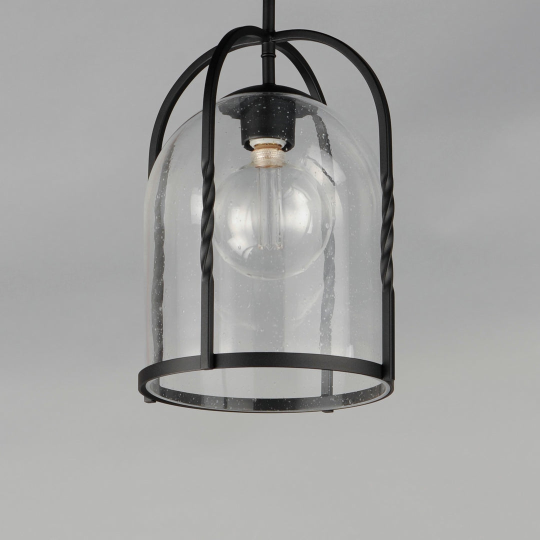 Maxim - 30194CDBK - One Light Outdoor Pendant - Foundry - Black