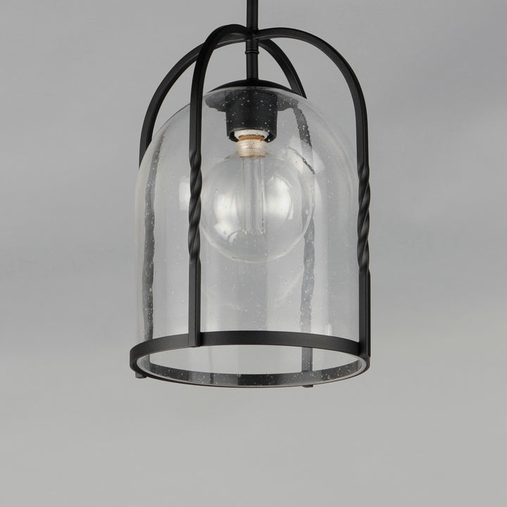 Maxim - 30194CDBK - One Light Outdoor Pendant - Foundry - Black