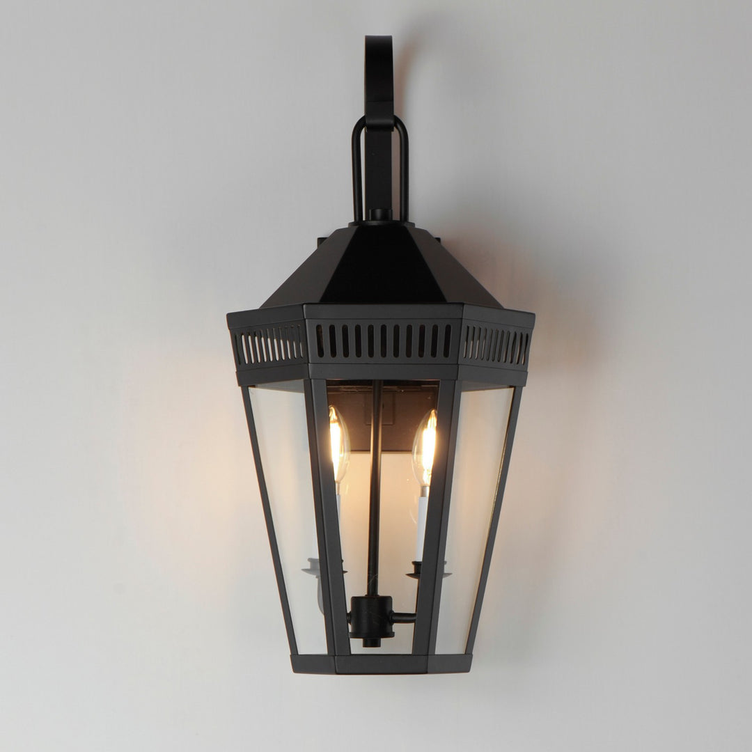 Maxim - 30594CLBK - Two Light Outdoor Wall Sconce - Oxford - Black