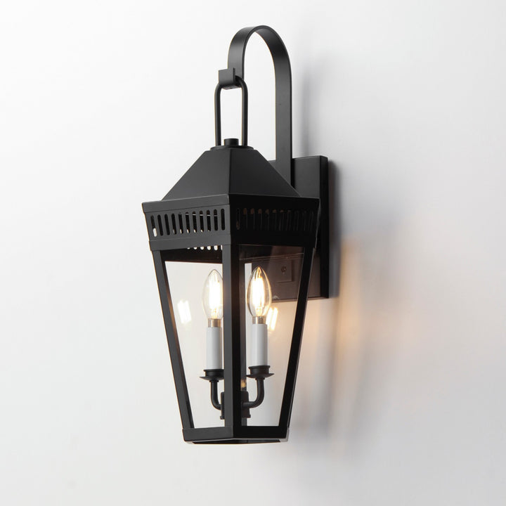 Maxim - 30594CLBK - Two Light Outdoor Wall Sconce - Oxford - Black