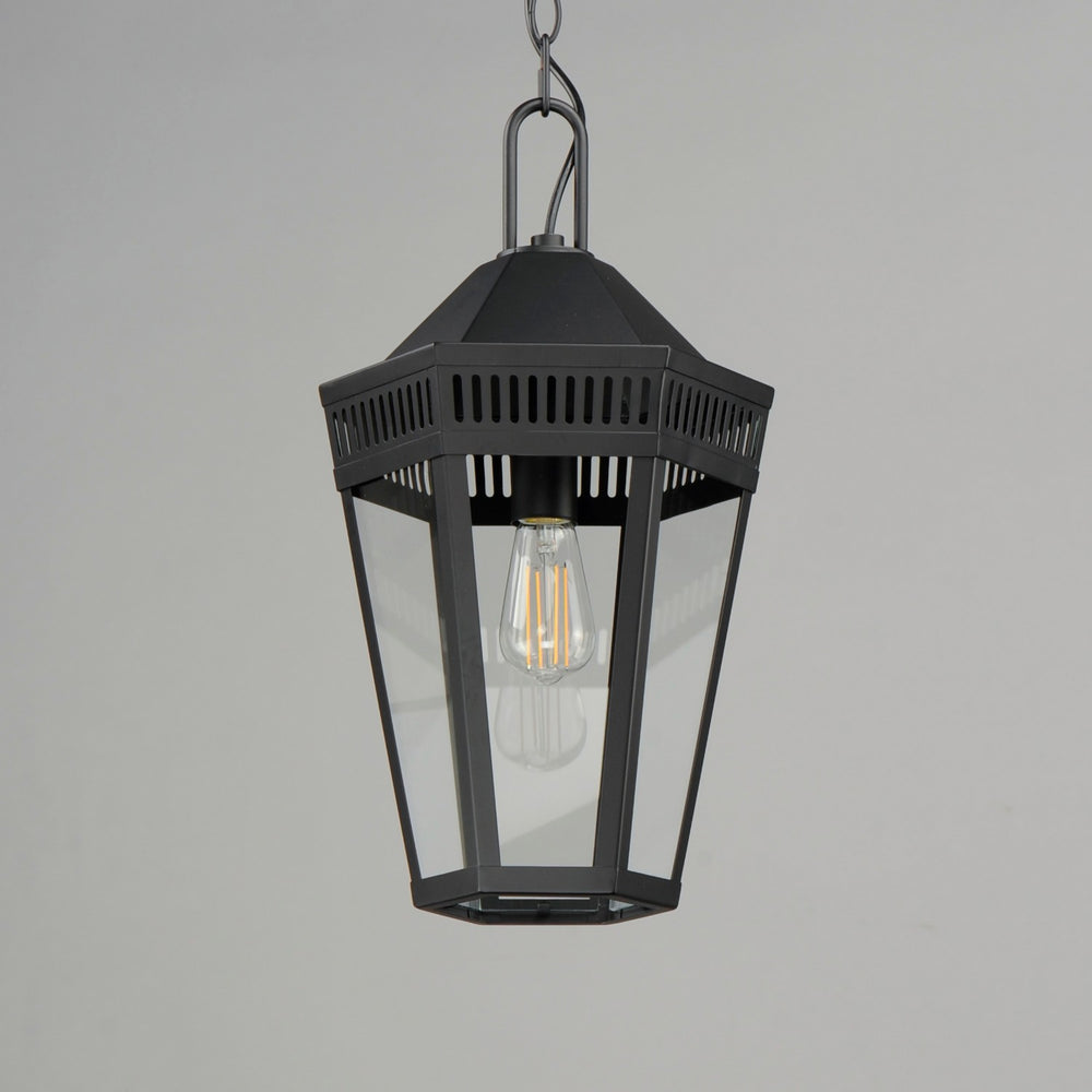 Maxim - 30596CLBK - One Light Outdoor Pendant - Oxford - Black