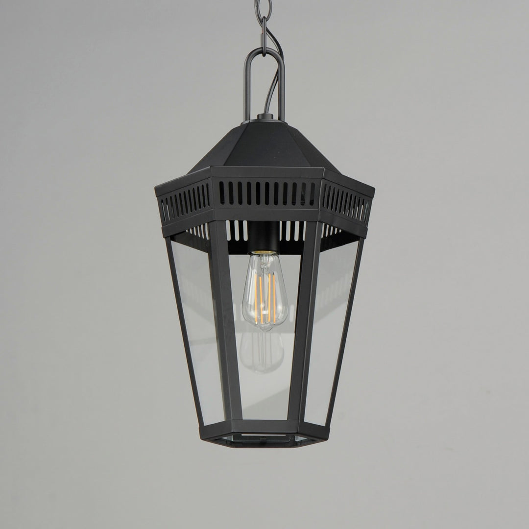 Maxim - 30596CLBK - One Light Outdoor Pendant - Oxford - Black