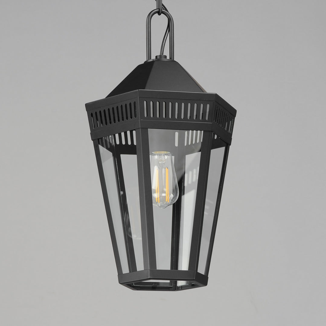 Maxim - 30596CLBK - One Light Outdoor Pendant - Oxford - Black