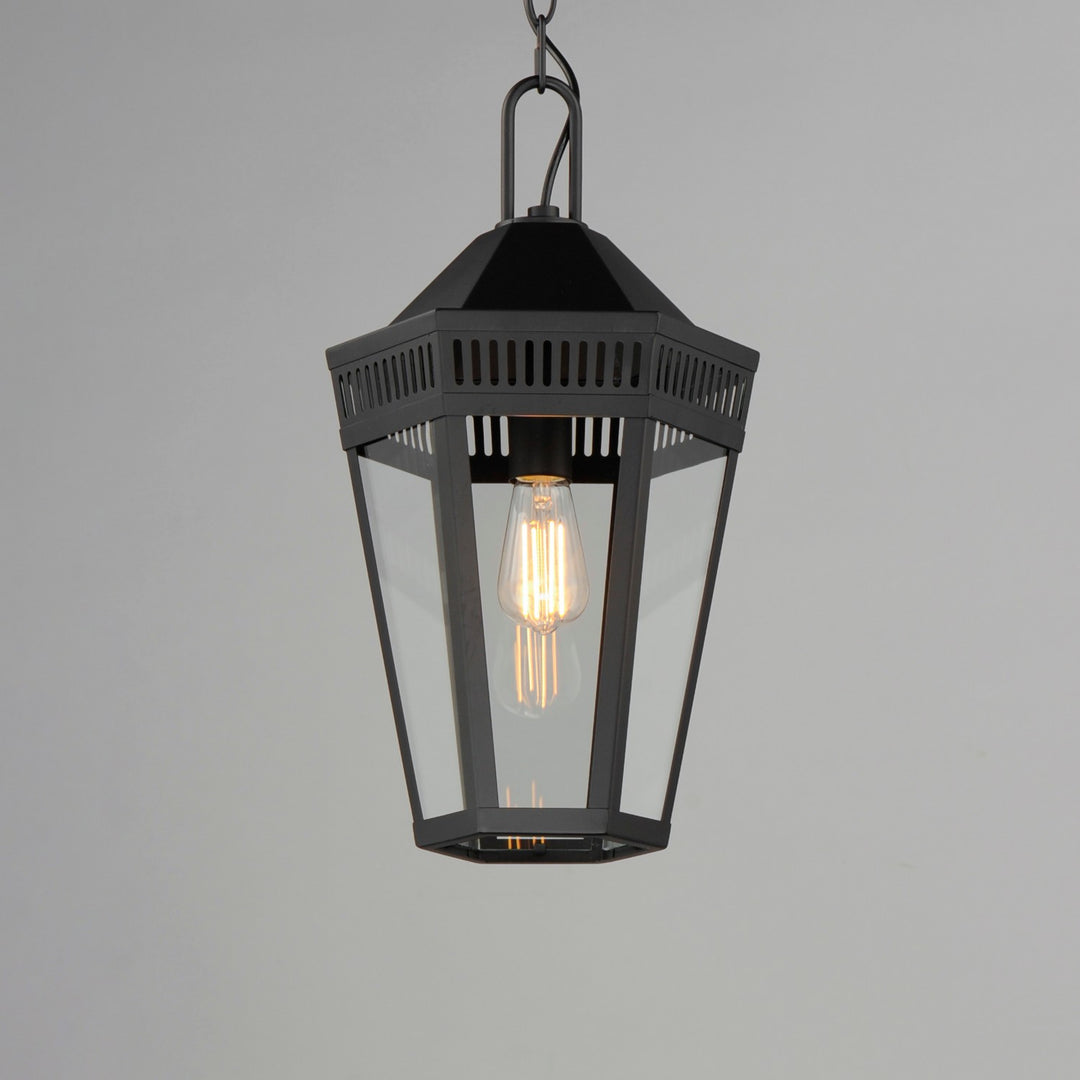 Maxim - 30596CLBK - One Light Outdoor Pendant - Oxford - Black