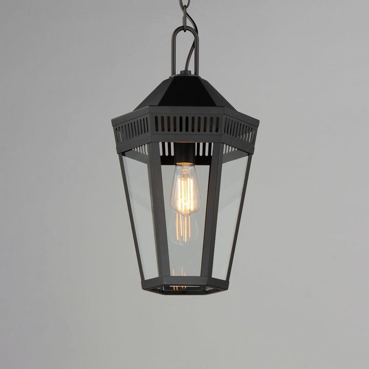Maxim - 30596CLBK - One Light Outdoor Pendant - Oxford - Black