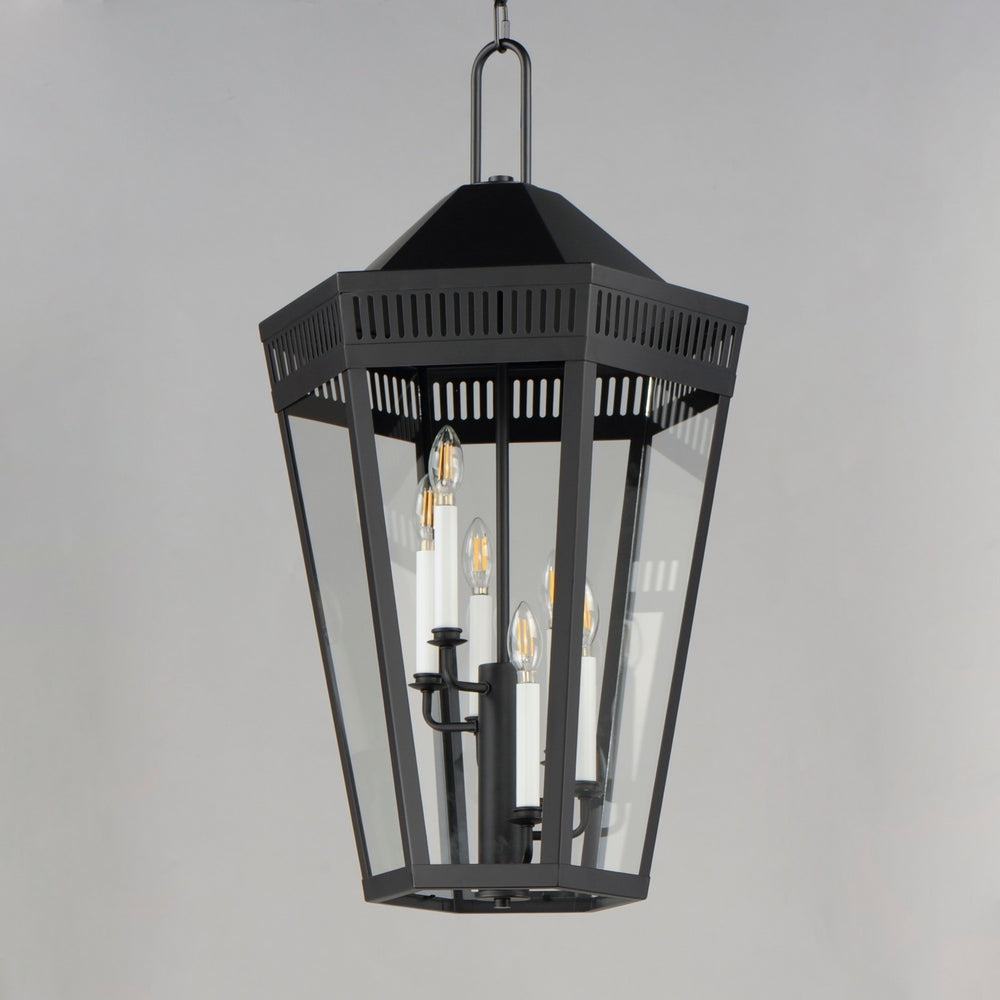 Maxim - 30598CLBK - Six Light Outdoor Pendant - Oxford - Black
