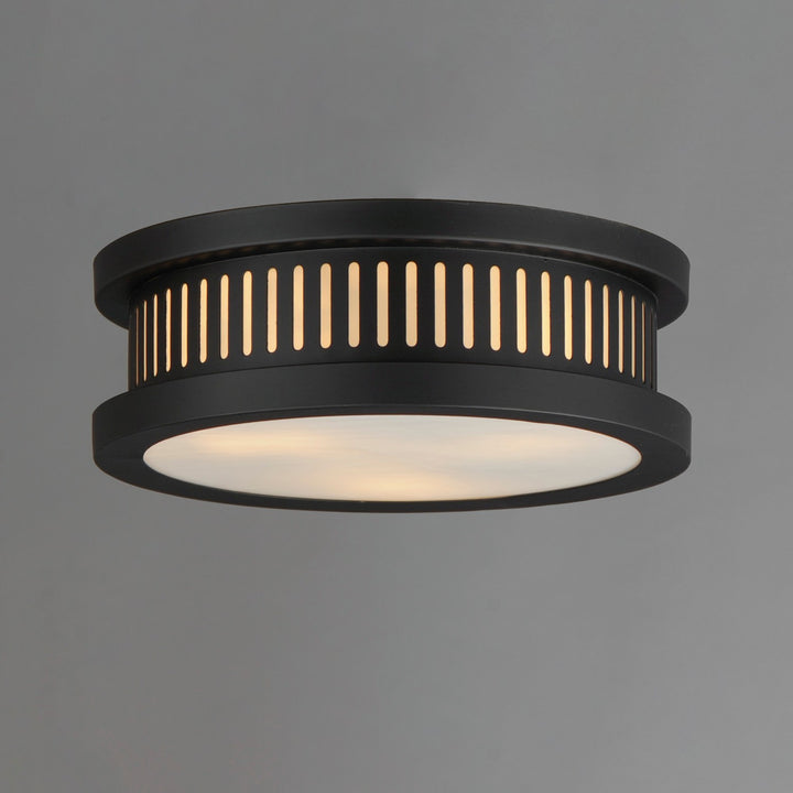 Maxim - 30599WTBK - Three Light Outdoor Flush Mount - Oxford - Black