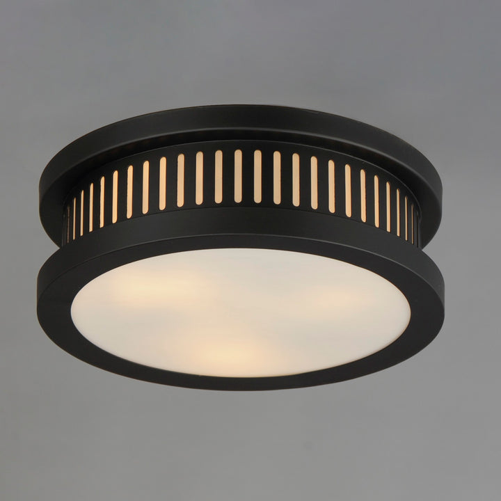 Maxim - 30599WTBK - Three Light Outdoor Flush Mount - Oxford - Black
