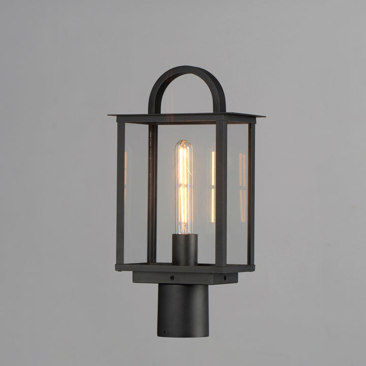 Maxim - 30759CLBK - One Light Deck/Post Lantern - Manchester - Black
