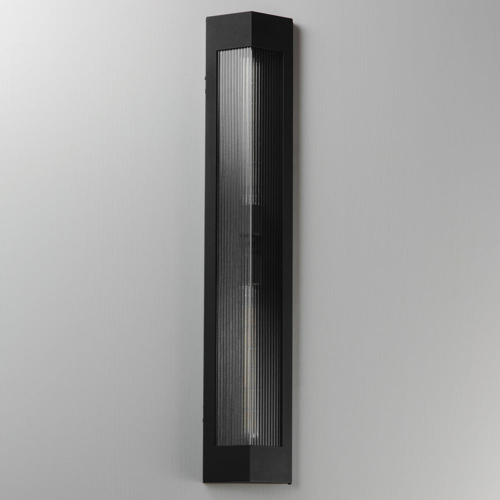 Maxim - 30763CRBKAB - Two Light Outdoor Wall Sconce - Triform - Black / Antique Brass