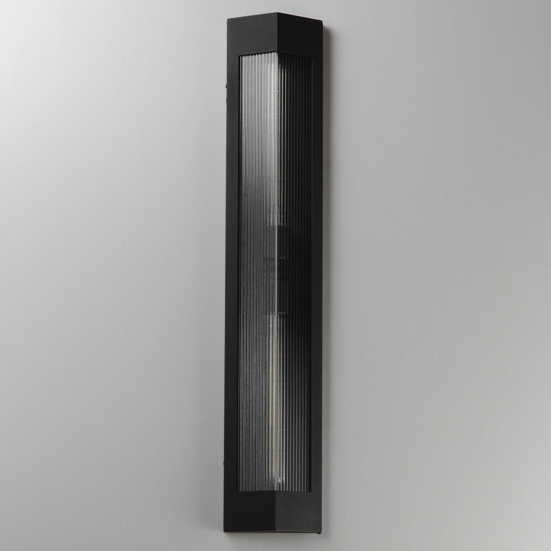 Maxim - 30763CRBKAB - Two Light Outdoor Wall Sconce - Triform - Black / Antique Brass