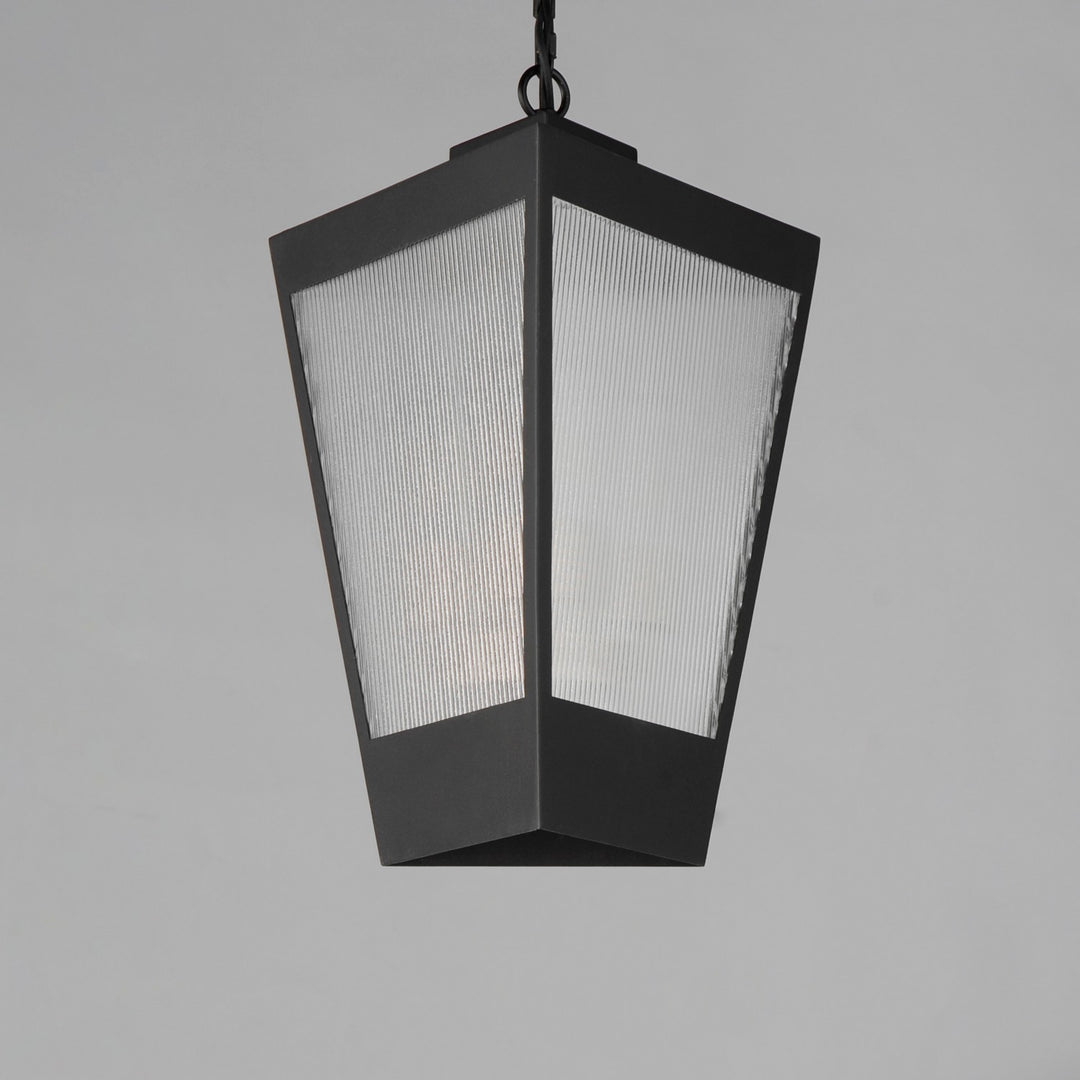 Maxim - 30766CRBKAB - Three Light Outdoor Pendant - Triform - Black / Antique Brass