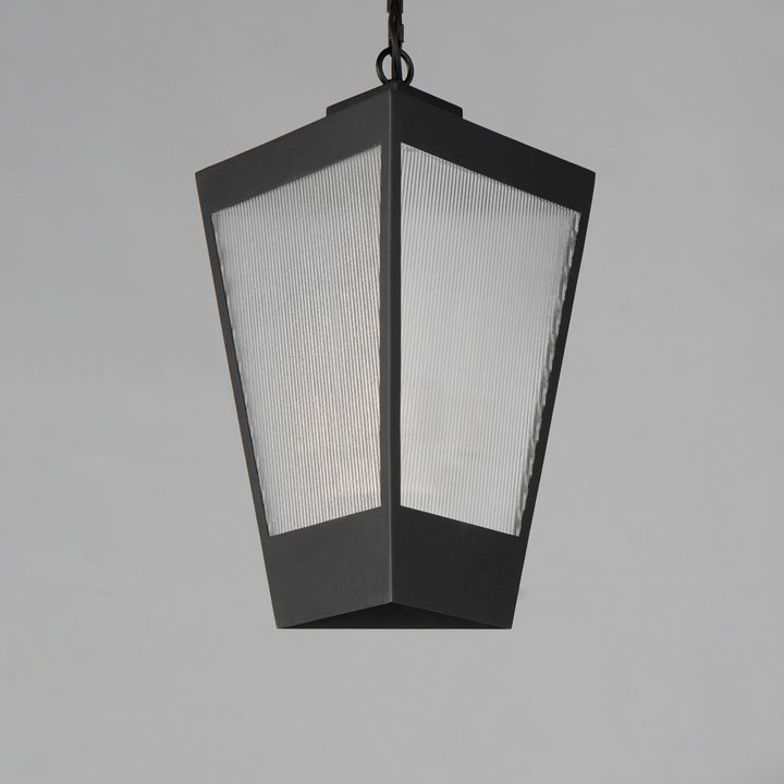Maxim - 30766CRBKAB - Three Light Outdoor Pendant - Triform - Black / Antique Brass