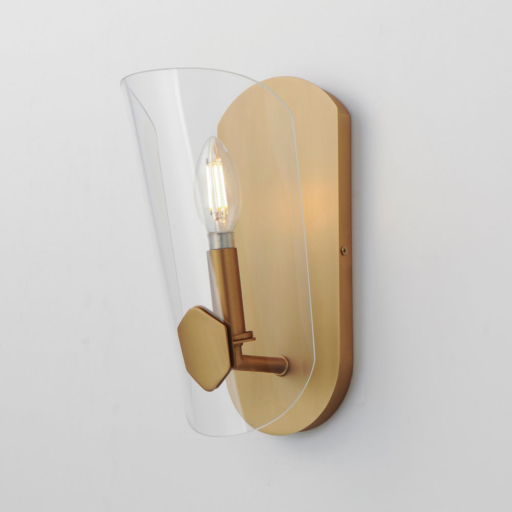 Maxim - 32351CLNAB - One Light Wall Sconce - Armory - Natural Aged Brass