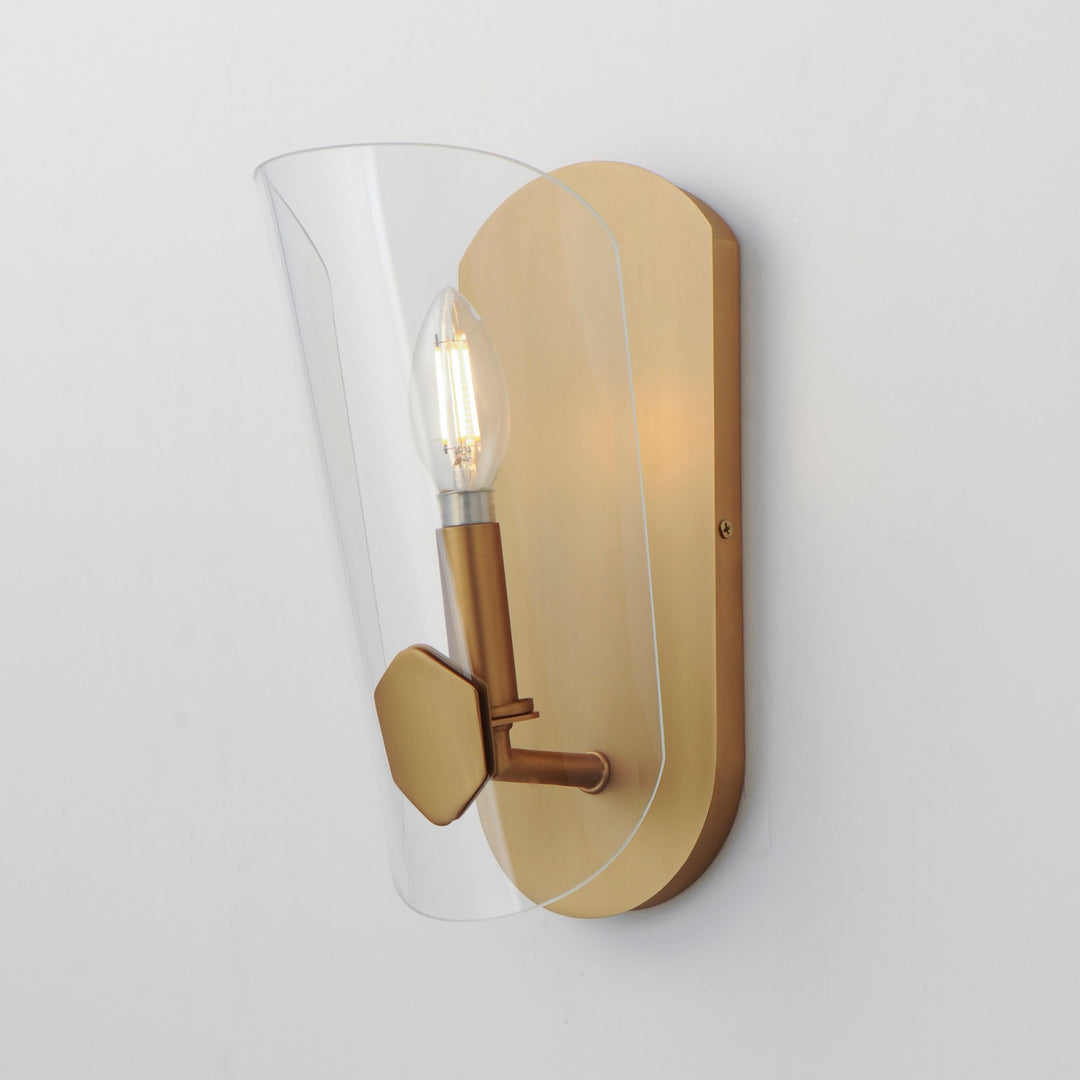 Maxim - 32351CLNAB - One Light Wall Sconce - Armory - Natural Aged Brass