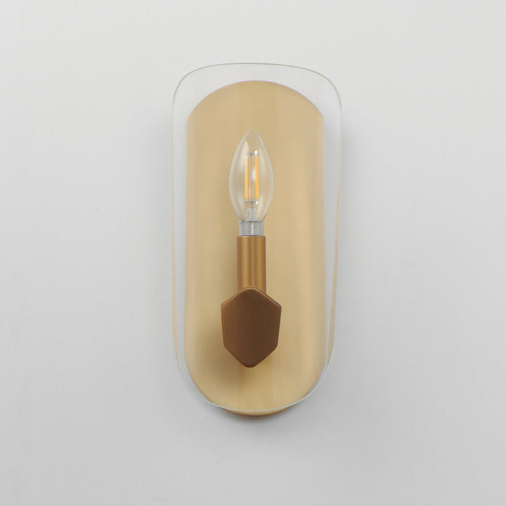Maxim - 32351CLNAB - One Light Wall Sconce - Armory - Natural Aged Brass