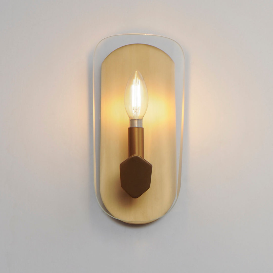 Maxim - 32351CLNAB - One Light Wall Sconce - Armory - Natural Aged Brass