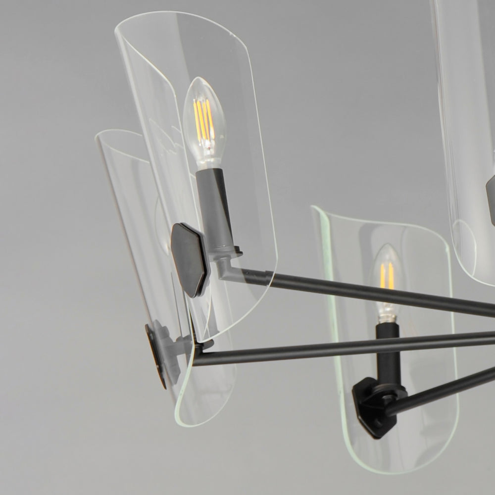 Maxim - 32358CLBK - Eight Light Chandelier - Armory - Black