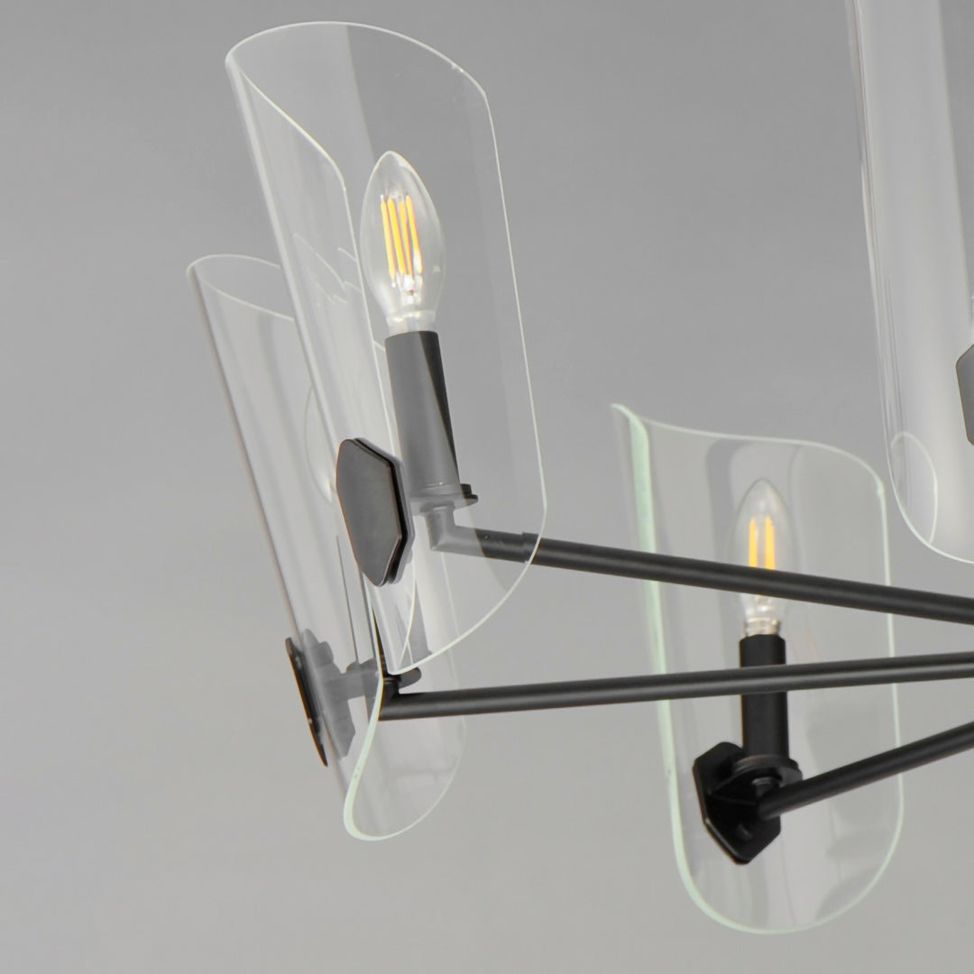 Maxim - 32358CLBK - Eight Light Chandelier - Armory - Black