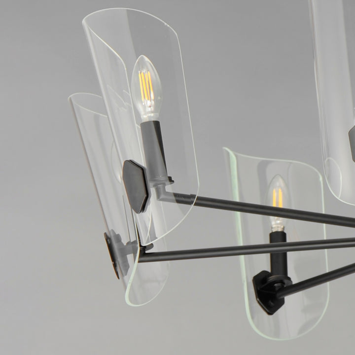 Maxim - 32358CLBK - Eight Light Chandelier - Armory - Black