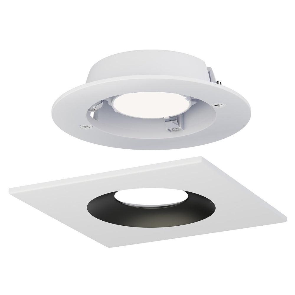 Maxim - 87674WTBK - LED Recessed DownLight - Crisp - White / Black