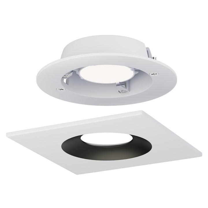 Maxim - 87674WTBK - LED Recessed DownLight - Crisp - White / Black