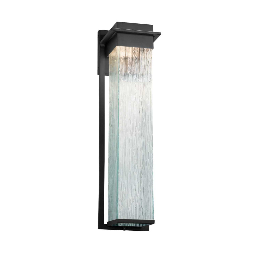 Fusion LED Outdoor Wall Sconce in Matte Black Justice Designs
