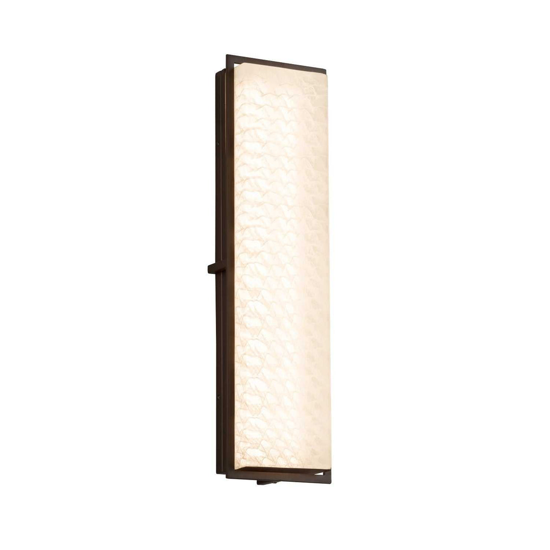 Fusion LED Outdoor Wall Sconce in Dark Bronze Justice Designs