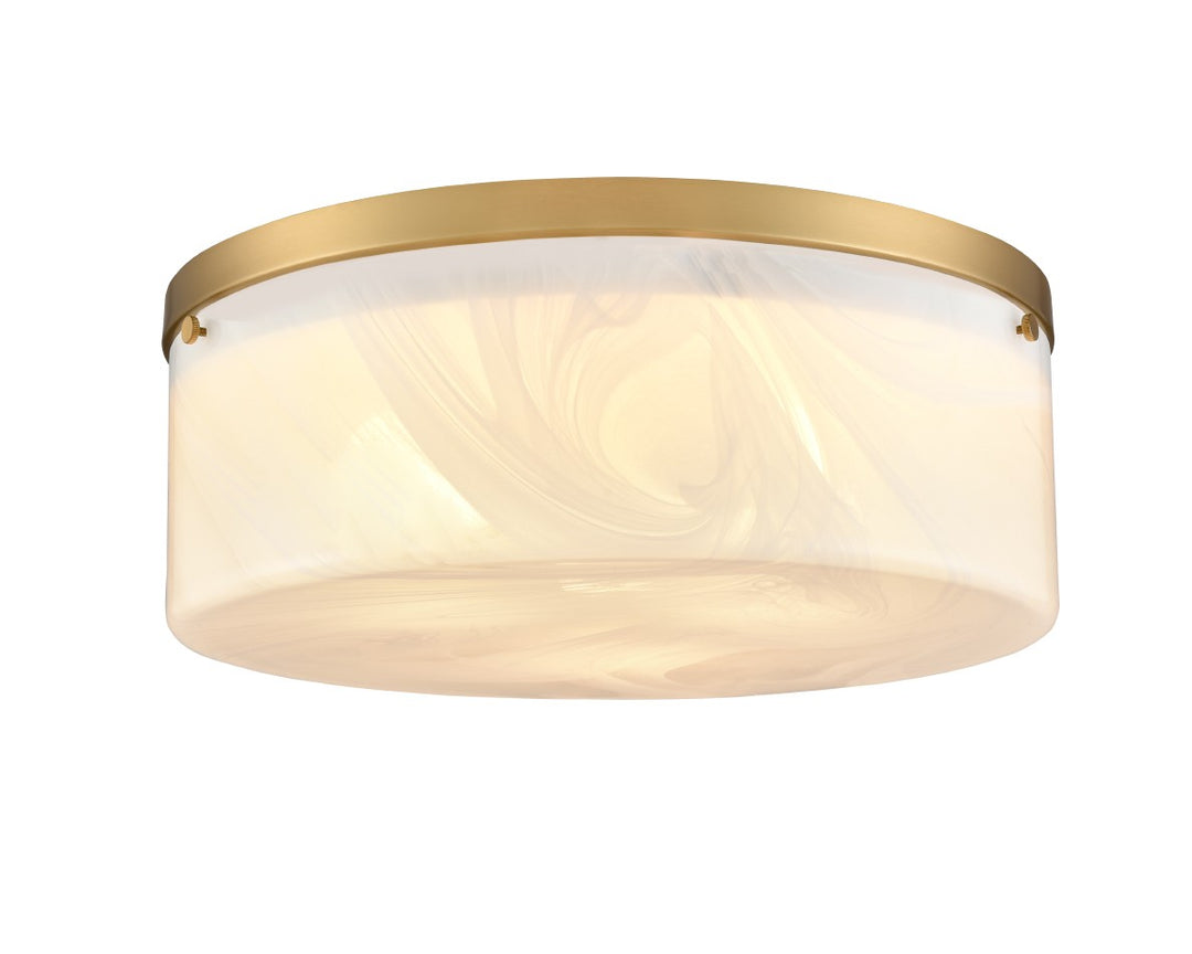DVI Canada - DVP32138BR-MS - Three Light Flush Mount - Bessemer - Brass