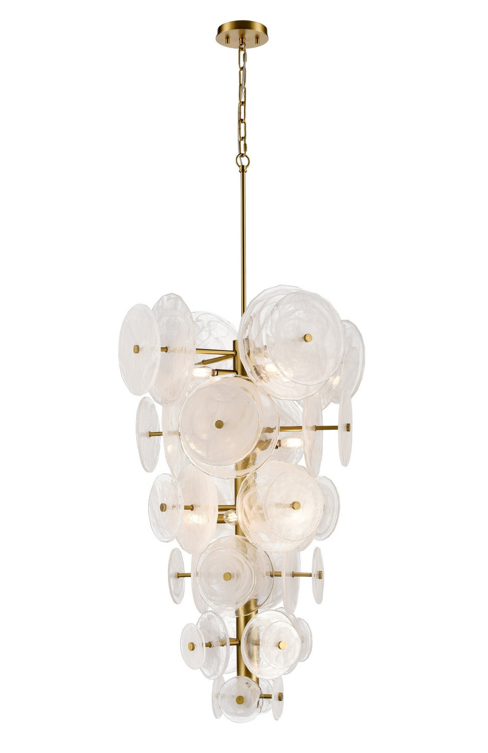 DVI Canada - DVP36548BR-MS - 12 Light Pendant - Carousel - Brass w/Milky Swirl Opal Glass