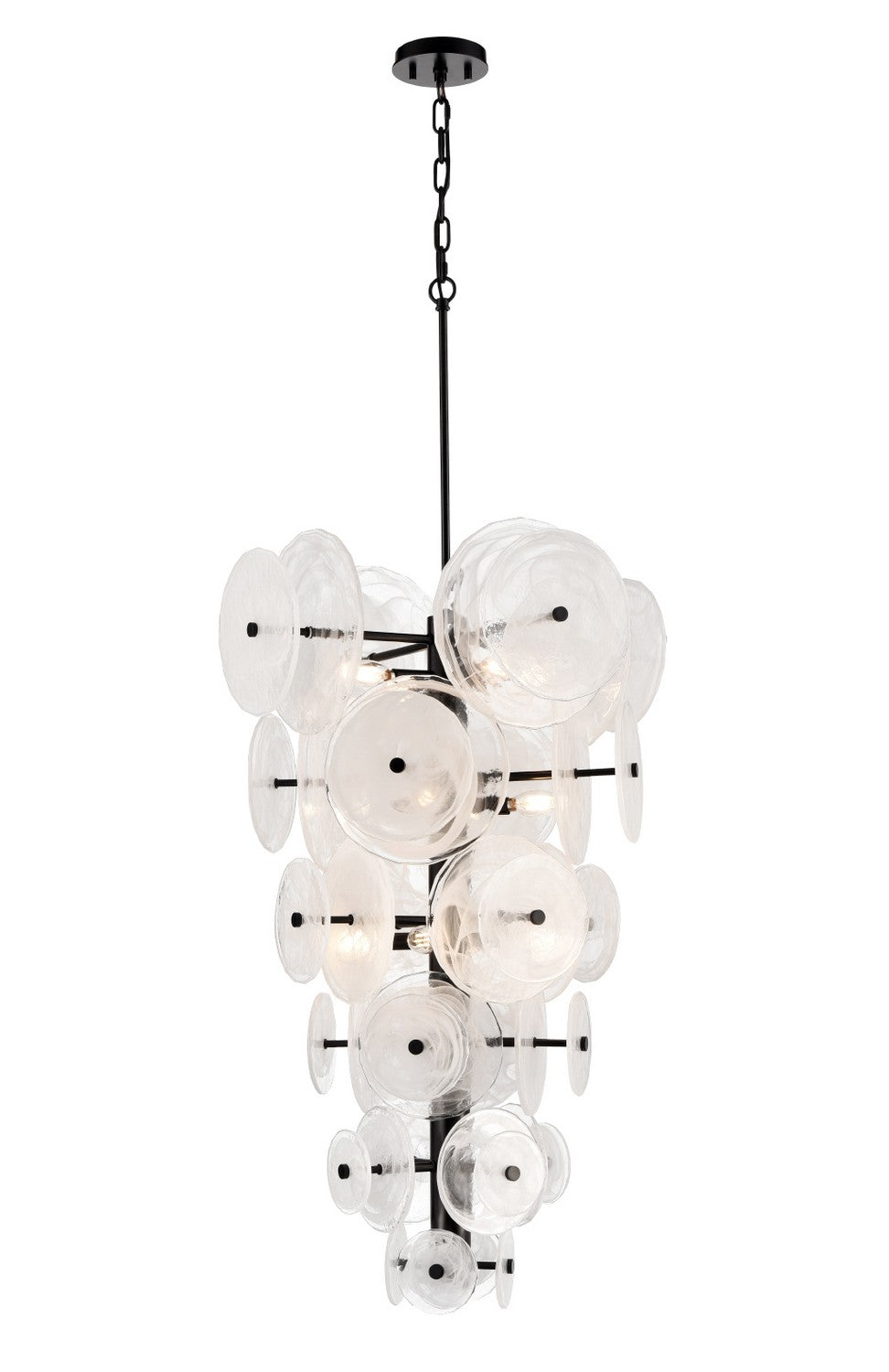 DVI Canada - DVP36548EB-MS - 12 Light Pendant - Carousel - Ebony w/Milky Swirl Opal Glass