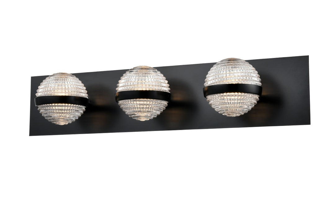 DVI Canada - DVP37343EB-CRY - Three Light Vanity - Dryden - Ebony