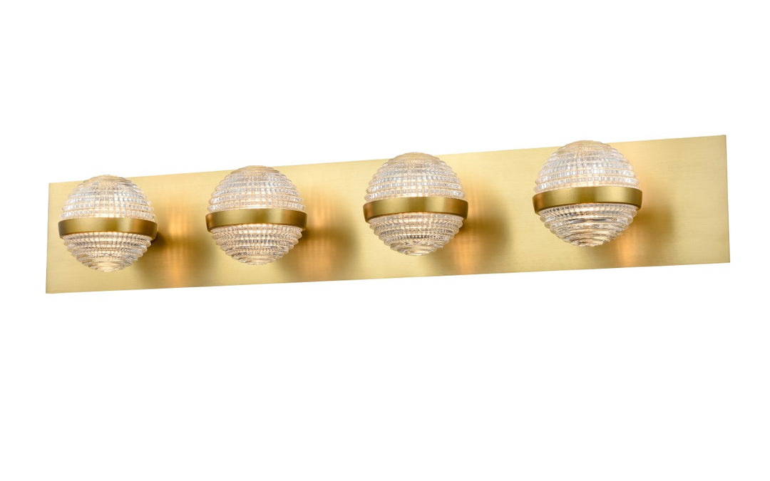 DVI Canada - DVP37344BR-CRY - Four Light Vanity - Dryden - Brass