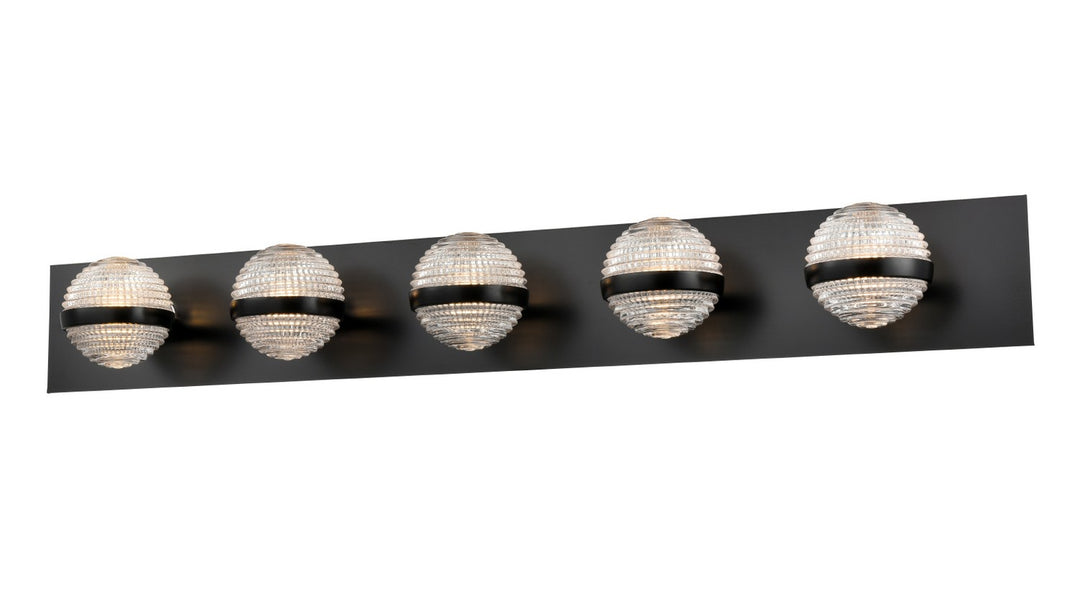 DVI Canada - DVP37355EB-CRY - Five Light Vanity - Dryden - Ebony