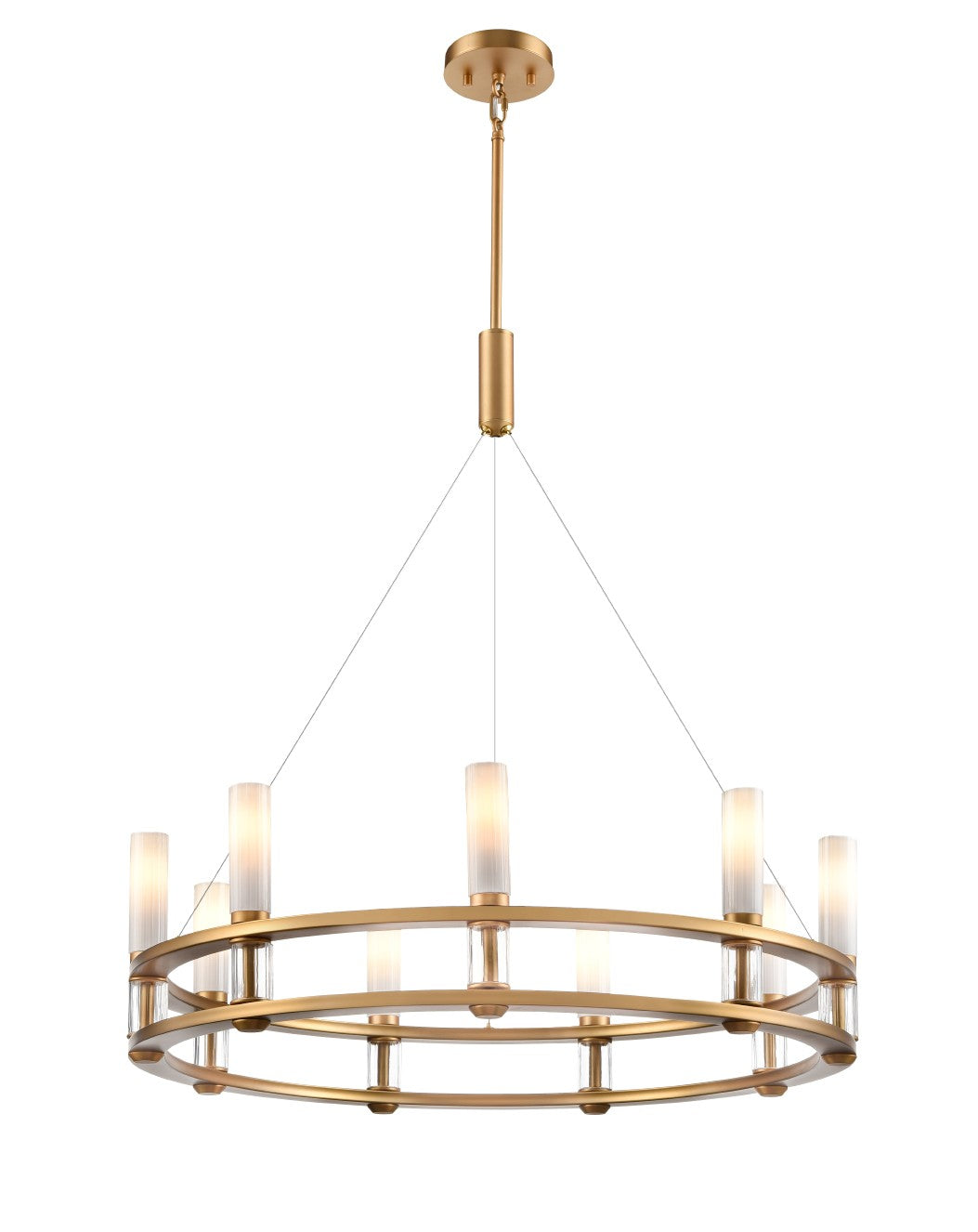 DVI Canada - DVP37824BR-VICE - Nine Light Pendant - Cardinal - Brass