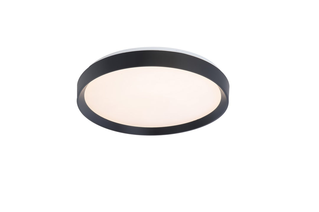 Hudson LED Flush Mount in Matte Black - available from The Lighting Shoppe, trusted by Canadian homeowners