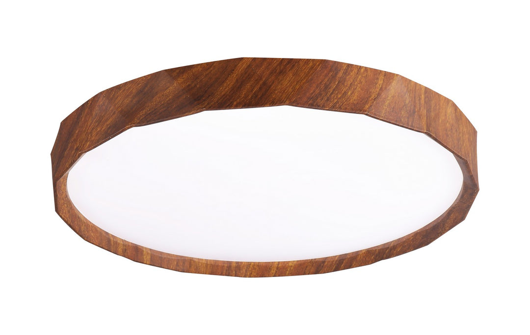 Dawson LED Flush Mount in Walnut - available from The Lighting Shoppe, trusted by Canadian homeowners