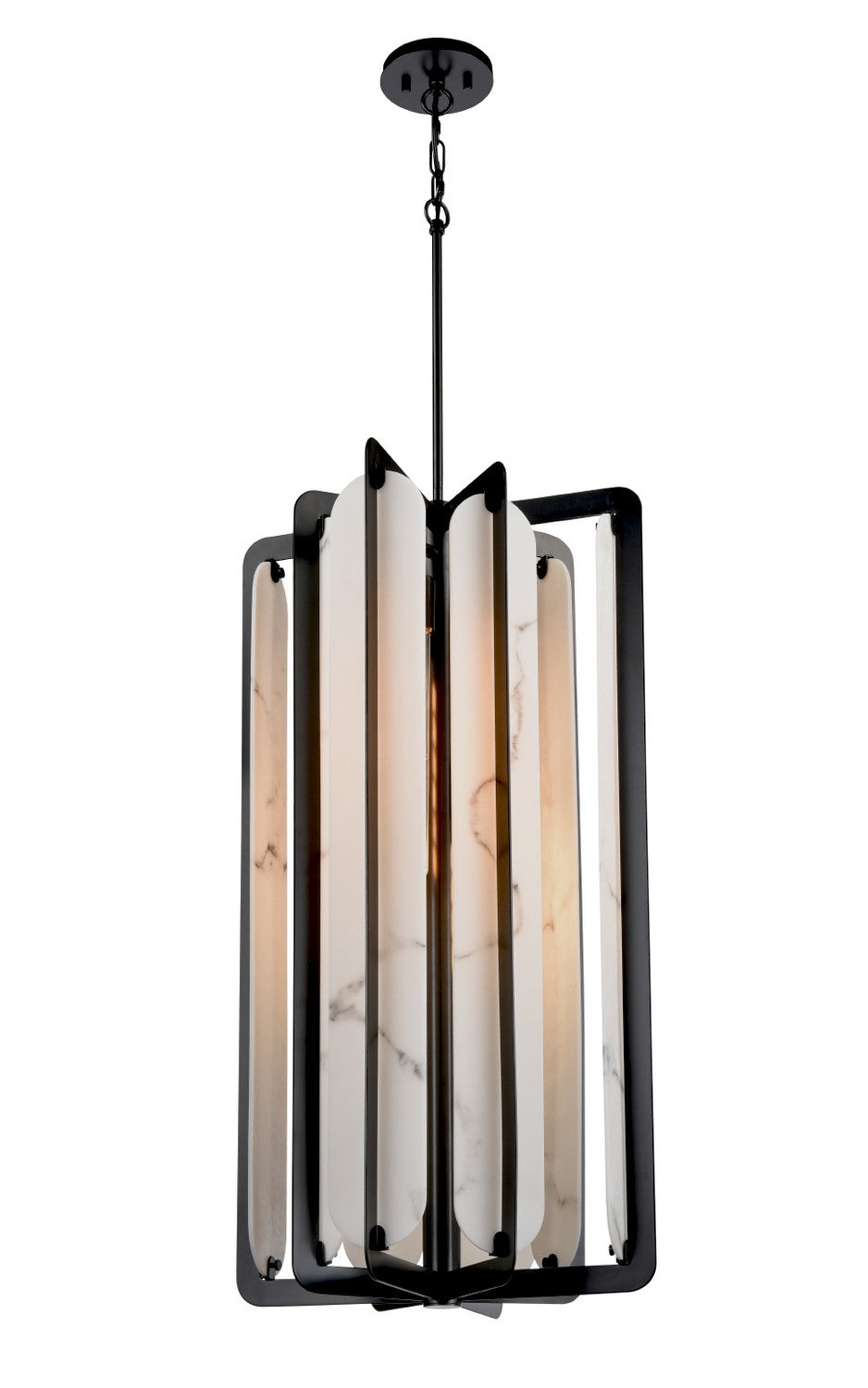 DVI Canada - DVP49749EB-GFA - Four Light Foyer Pendant - Jasper - Ebony
