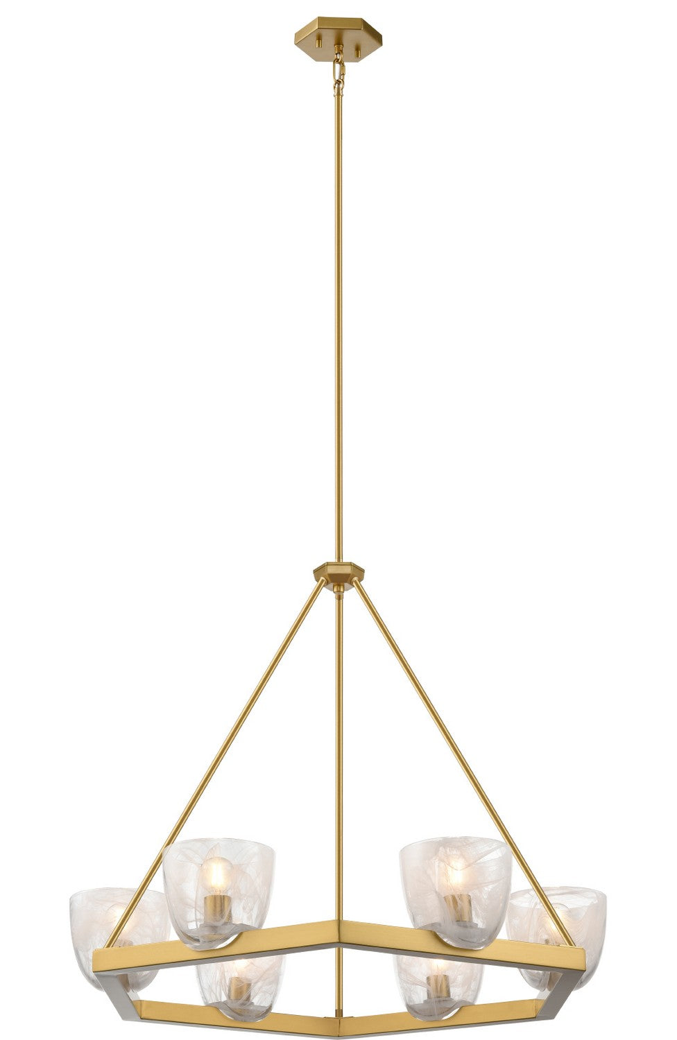 DVI Canada - DVP49825BR-MS - Six Light Pendant - Chalice - Brass