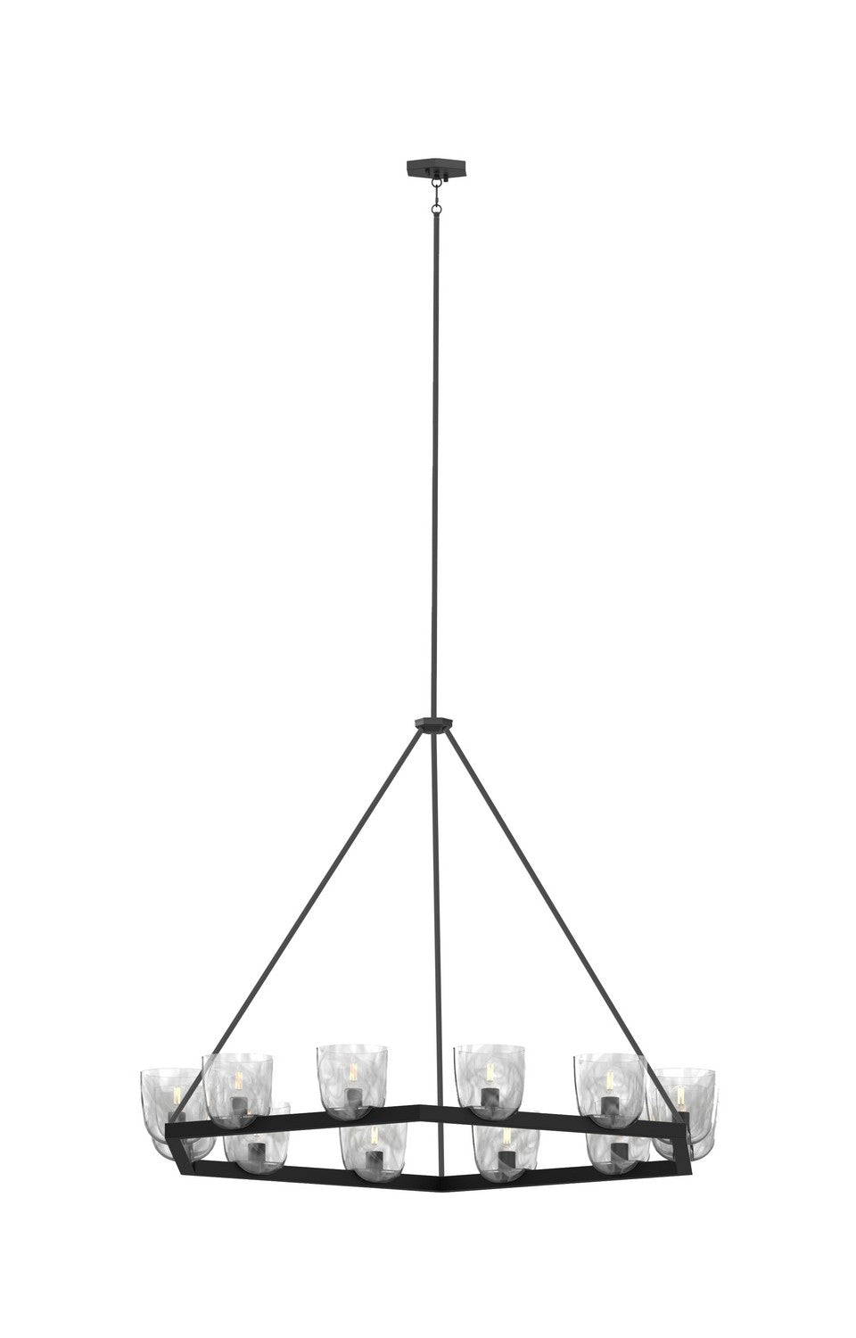 DVI Canada - DVP49826EB-MS - 12 Light Pendant - Chalice - Ebony
