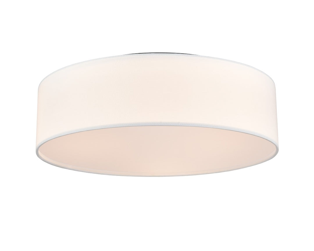 Milan Three Light Flush Mount in Ebony - available from The Lighting Shoppe, trusted by Canadian homeowners