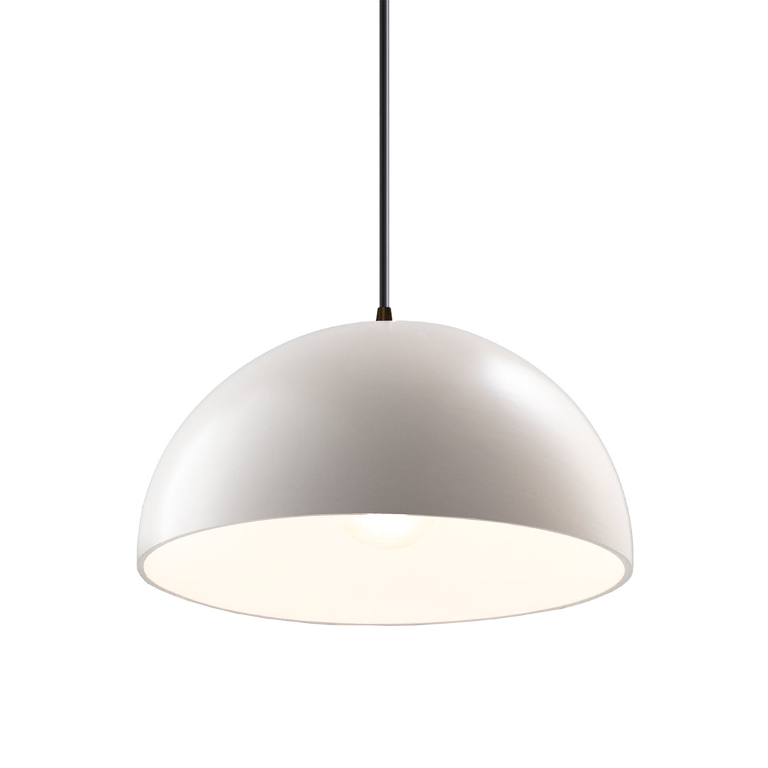 Justice Designs - CER-6250-MAT-DBRZ-BKCD-LED1-700 - LED Pendant - Radiance - Matte White